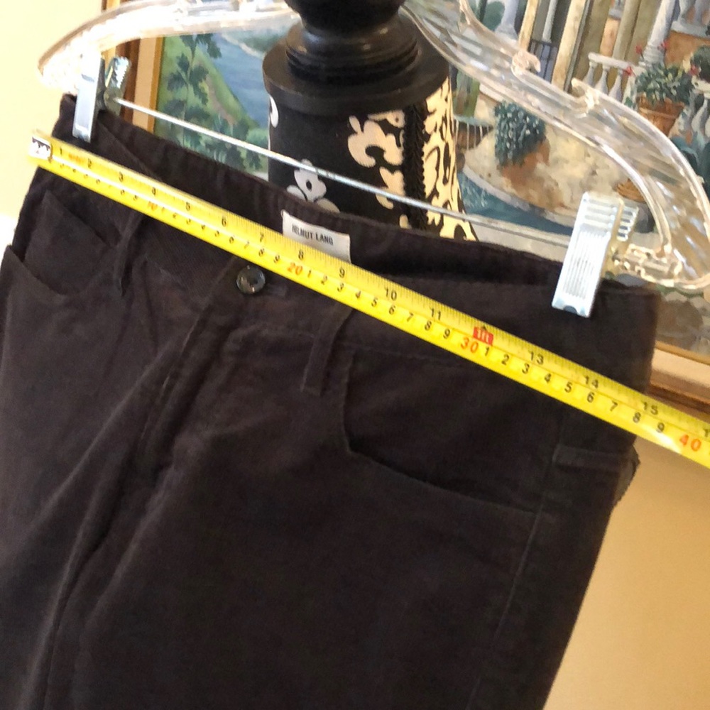 Helmut Lang NY tall straight leg, low waist, 2.5” belt loops, corduroy pants - Picture 9 of 13